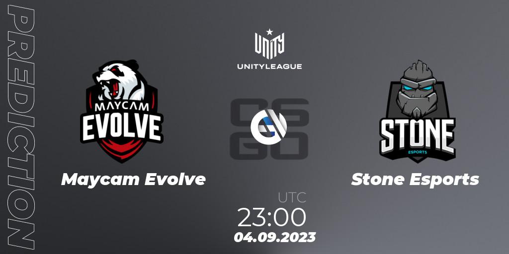 Prognoza Maycam Evolve - Stone Esports. 04.09.2023 at 23:00, Counter-Strike (CS2), LVP Unity League Argentina 2023