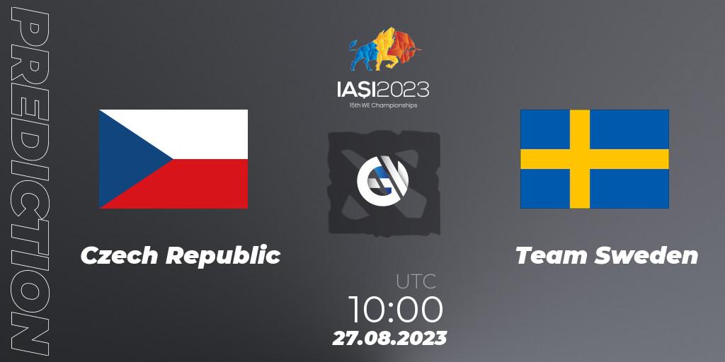 Prognoza Czech Republic - Team Sweden. 27.08.2023 at 11:30, Dota 2, IESF World Championship 2023