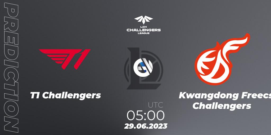 Prognoza T1 Challengers - Kwangdong Freecs Challengers. 29.06.23, LoL, LCK Challengers League 2023 Summer - Group Stage