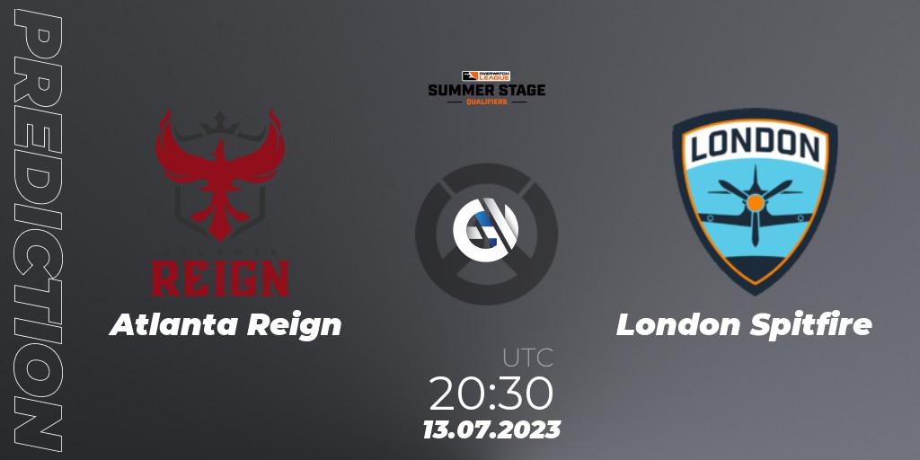 Prognoza Atlanta Reign - London Spitfire. 13.07.23, Overwatch, Overwatch League 2023 - Summer Stage Qualifiers