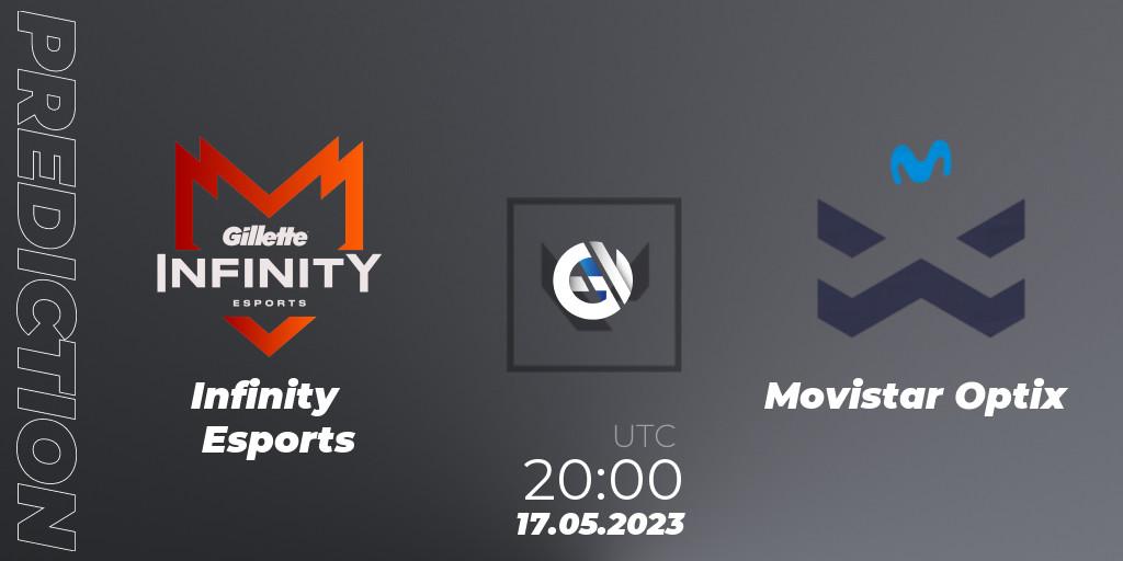 Prognoza Infinity Esports - Movistar Optix. 17.05.23, VALORANT, VALORANT Challengers 2023: LAS Split 2 - Regular Season