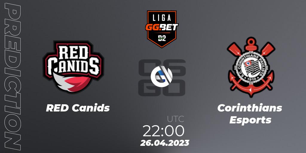 Prognoza RED Canids - Corinthians Esports. 26.04.23, CS2 (CS:GO), Dust2 Brasil Liga Season 1