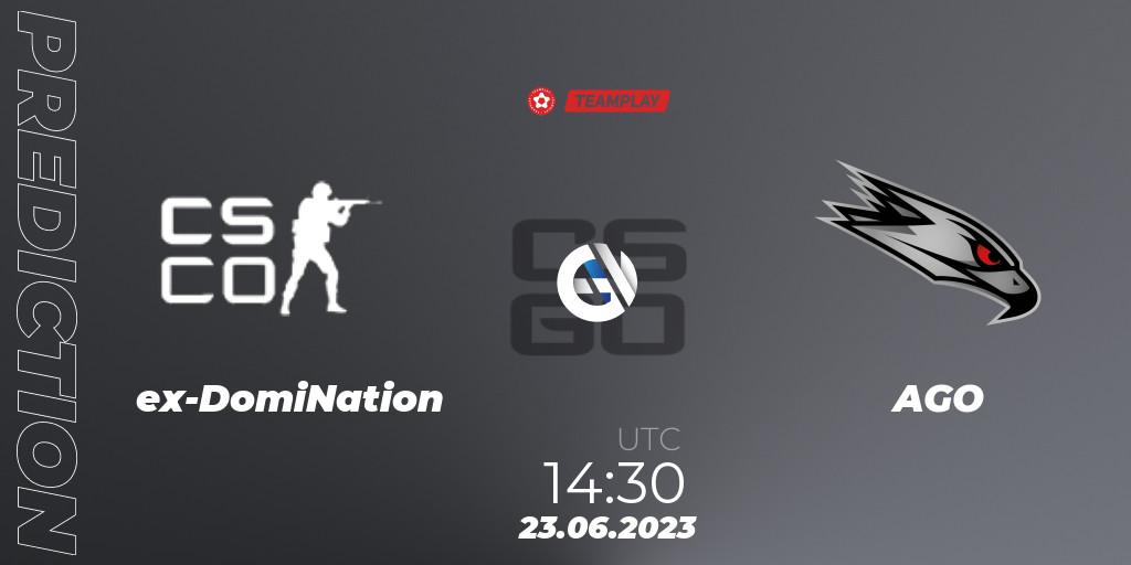 Prognoza ex-DomiNation - AGO. 23.06.2023 at 15:15, Counter-Strike (CS2), LEON x TEAMPLAY Season 1