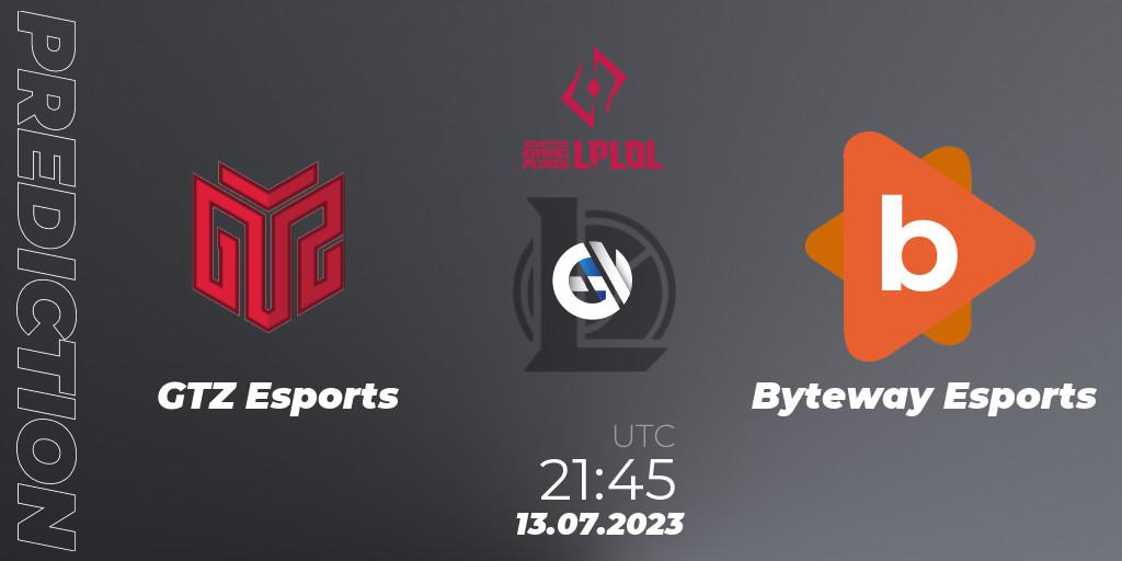 Prognoza GTZ Esports - Byteway Esports. 22.06.2023 at 21:45, LoL, LPLOL Split 2 2023 - Group Stage