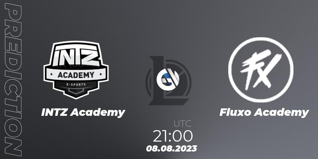 Prognoza INTZ Academy - Fluxo Academy. 08.08.2023 at 21:00, LoL, CBLOL Academy Split 2 2023 - Group Stage