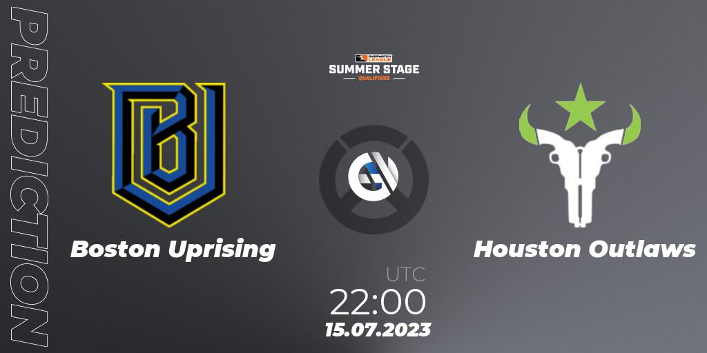 Prognoza Boston Uprising - Houston Outlaws. 15.07.23, Overwatch, Overwatch League 2023 - Summer Stage Qualifiers
