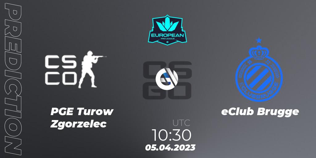 Prognoza PGE Turow Zgorzelec - eClub Brugge. 05.04.2023 at 12:00, Counter-Strike (CS2), European Pro League Season 7