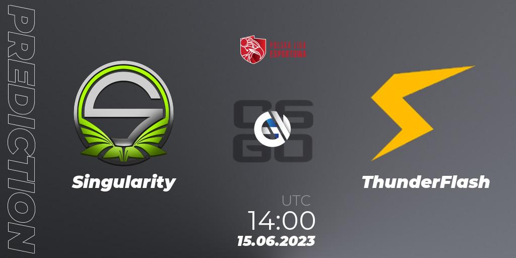 Prognoza Singularity - ThunderFlash. 15.06.2023 at 14:00, Counter-Strike (CS2), Polish Esports League 2023 Split 2
