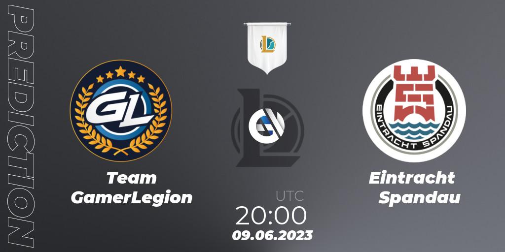 Prognoza Team GamerLegion - Eintracht Spandau. 09.06.23, LoL, Prime League Summer 2023 - Group Stage