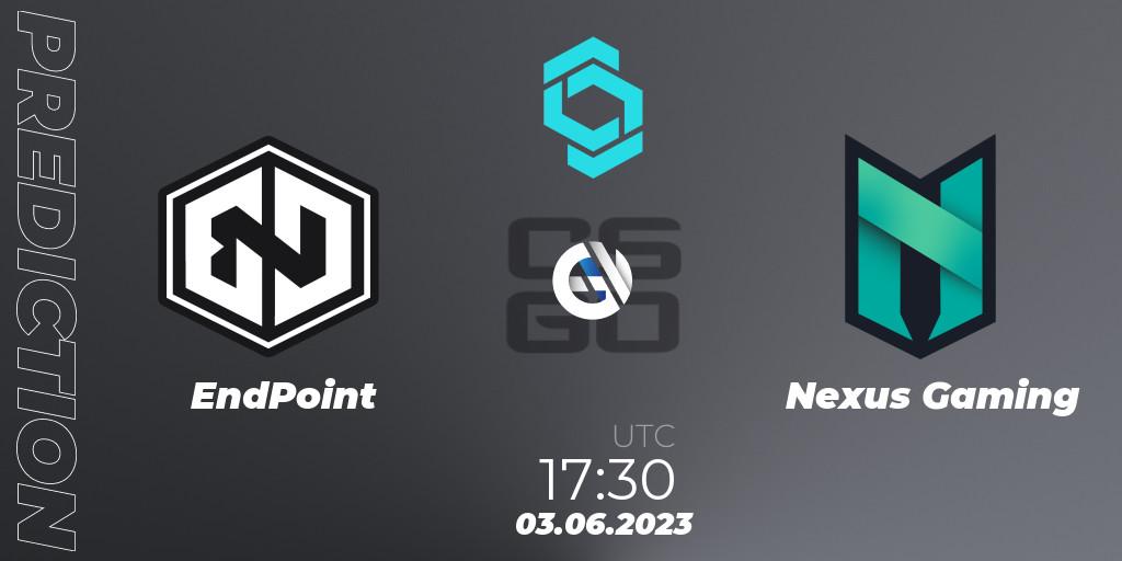 Prognoza EndPoint - Nexus Gaming. 03.06.23, CS2 (CS:GO), CCT North Europe Series 5