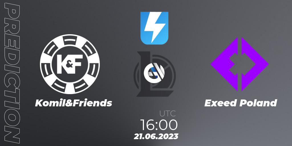 Prognoza Komil&Friends - Exeed Poland. 14.06.2023 at 15:00, LoL, Ultraliga Season 10 2023 Regular Season