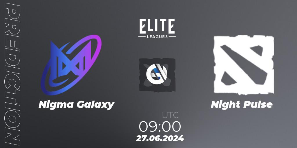 Prognoza Nigma Galaxy - Night Pulse. 27.06.2024 at 09:00, Dota 2, Elite League Season 2: Western Europe Closed Qualifier