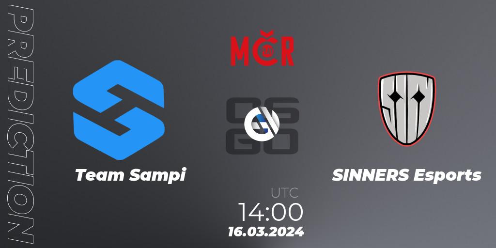 Prognoza Team Sampi - SINNERS Esports. 16.03.24, CS2 (CS:GO), Tipsport Cup Winter 2024