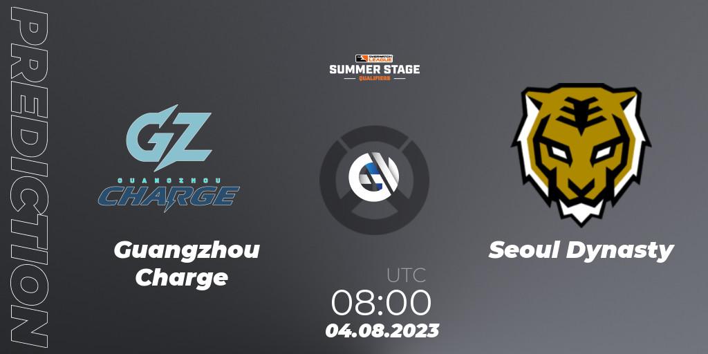 Prognoza Guangzhou Charge - Seoul Dynasty. 04.08.23, Overwatch, Overwatch League 2023 - Summer Stage Qualifiers