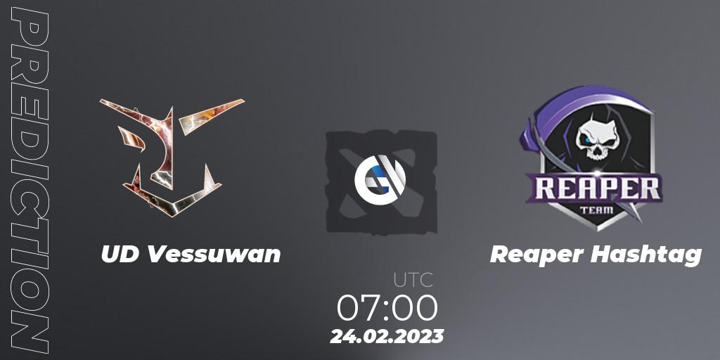 Prognoza UD Vessuwan - Reaper Hashtag. 26.02.2023 at 10:00, Dota 2, GGWP Dragon Series 1