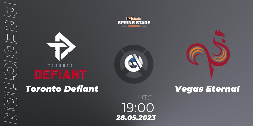 Prognoza Toronto Defiant - Vegas Eternal. 28.05.2023 at 19:00, Overwatch, OWL Stage Qualifiers Spring 2023 West