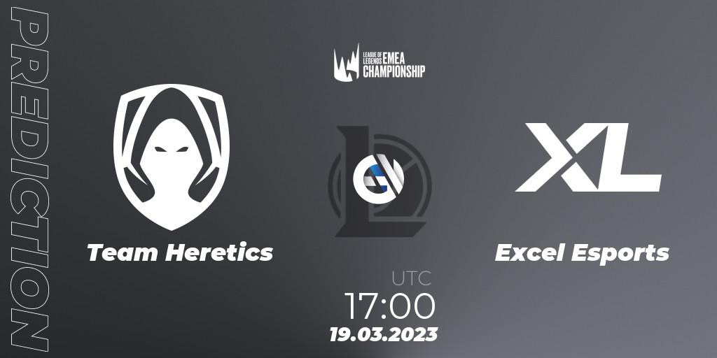 Prognoza Team Heretics - Excel Esports. 18.03.2023 at 18:00, LoL, LEC Spring 2023 - Regular Season