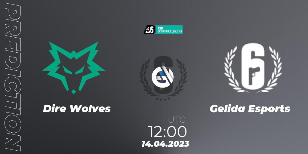Prognoza Dire Wolves - Gelida Esports. 15.04.2023 at 06:00, Rainbow Six, Asia League 2023 - Stage 1 - Last Chance Qualifiers