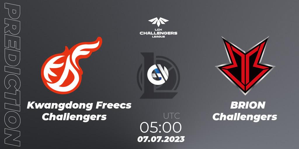 Prognoza Kwangdong Freecs Challengers - BRION Challengers. 07.07.23, LoL, LCK Challengers League 2023 Summer - Group Stage