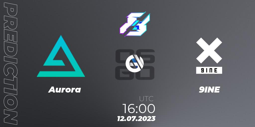 Prognoza Aurora - 9INE. 12.07.23, CS2 (CS:GO), Gamers8 2023 Europe Open Qualifier 2