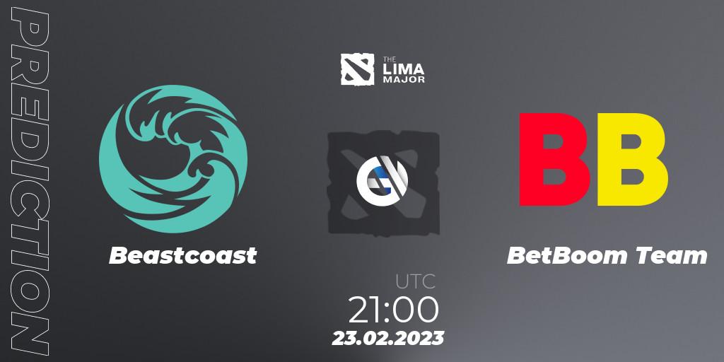 Prognoza Beastcoast - BetBoom Team. 23.02.23, Dota 2, The Lima Major 2023