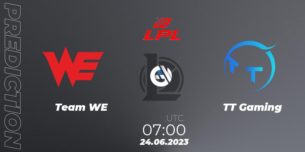 Prognoza Team WE - TT Gaming. 24.06.23, LoL, LPL Summer 2023 Regular Season