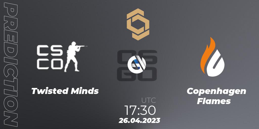 Prognoza Twisted Minds - Copenhagen Flames. 26.04.23, CS2 (CS:GO), CCT South Europe Series #4