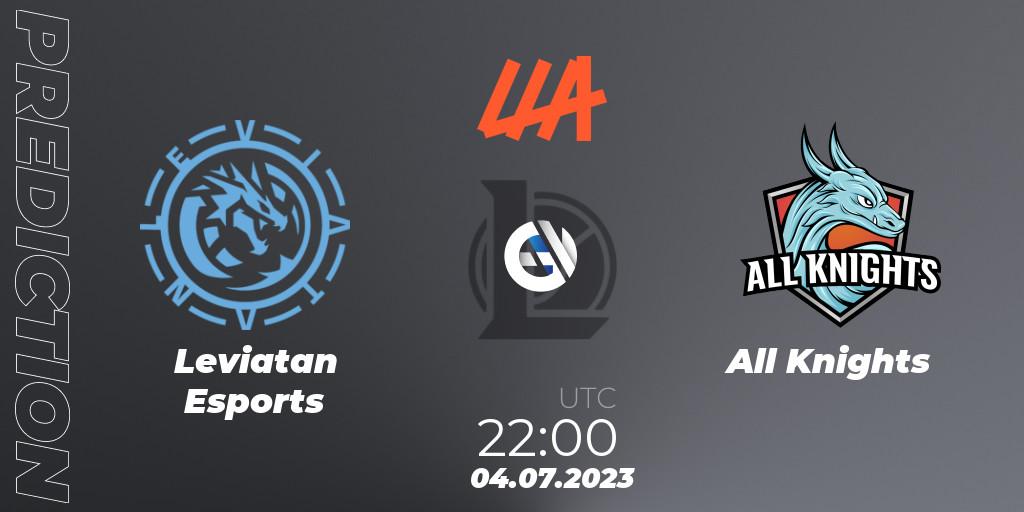 Prognoza Leviatan Esports - All Knights. 04.07.2023 at 22:00, LoL, LLA Closing 2023 - Group Stage