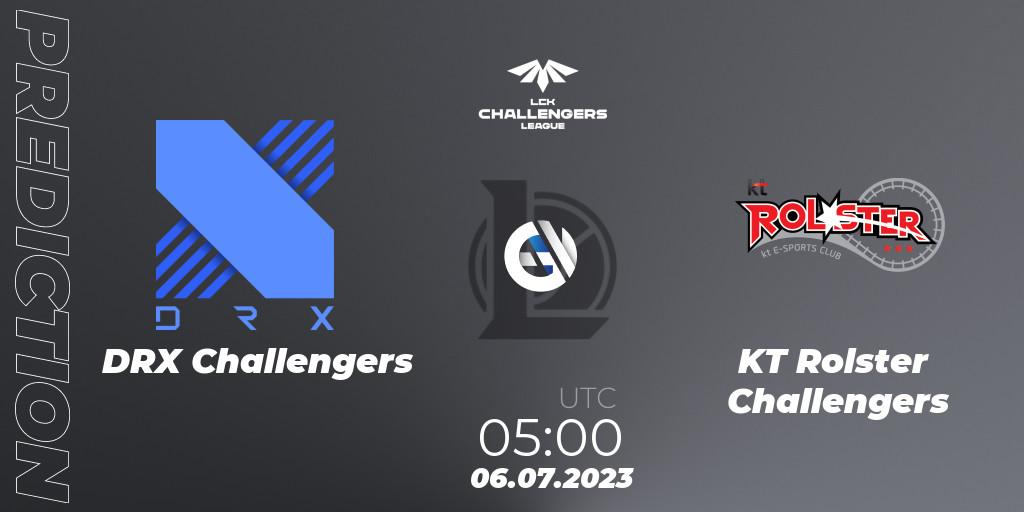 Prognoza DRX Challengers - KT Rolster Challengers. 06.07.23, LoL, LCK Challengers League 2023 Summer - Group Stage