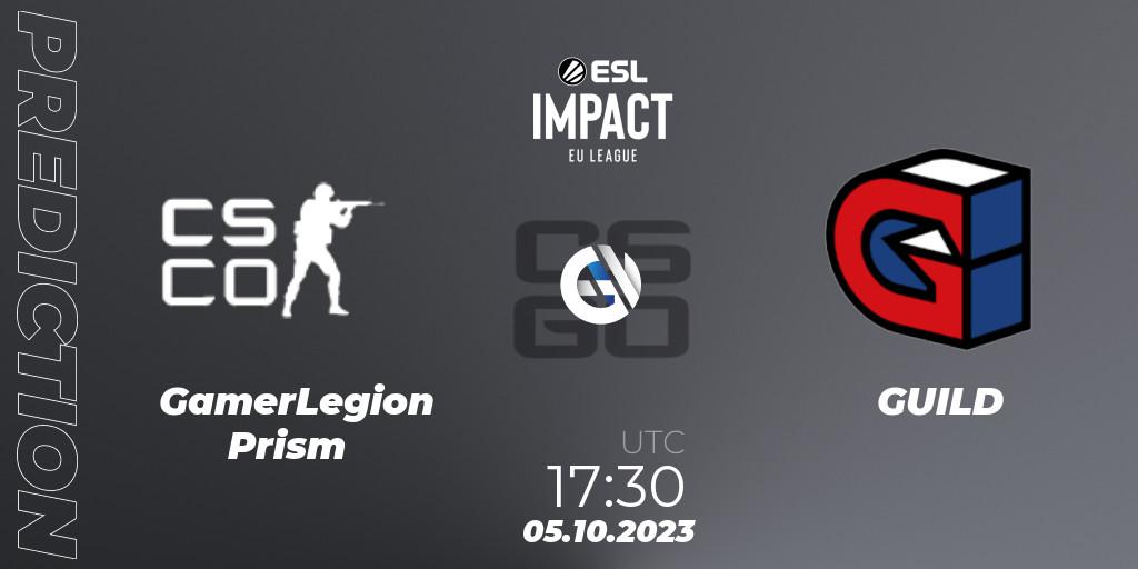 Prognoza GamerLegion Prism - GUILD. 05.10.23, CS2 (CS:GO), ESL Impact League Season 4: European Division