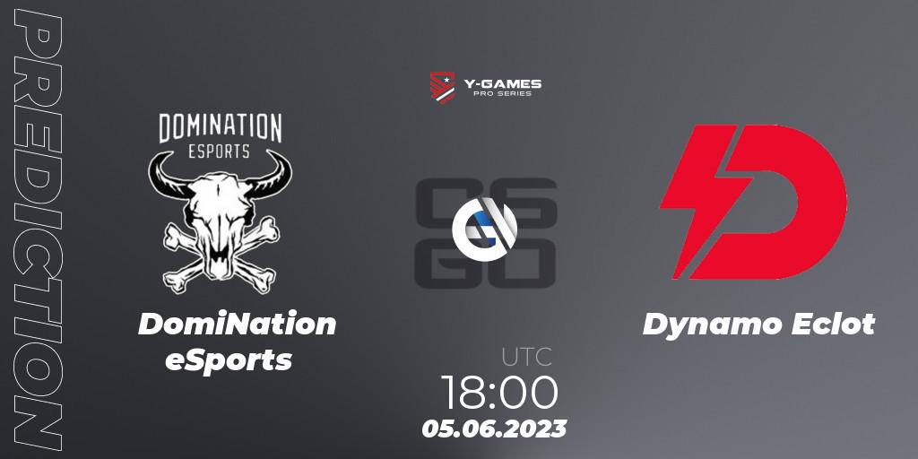 Prognoza DomiNation eSports - Dynamo Eclot. 05.06.23, CS2 (CS:GO), Y-Games PRO Series 2023