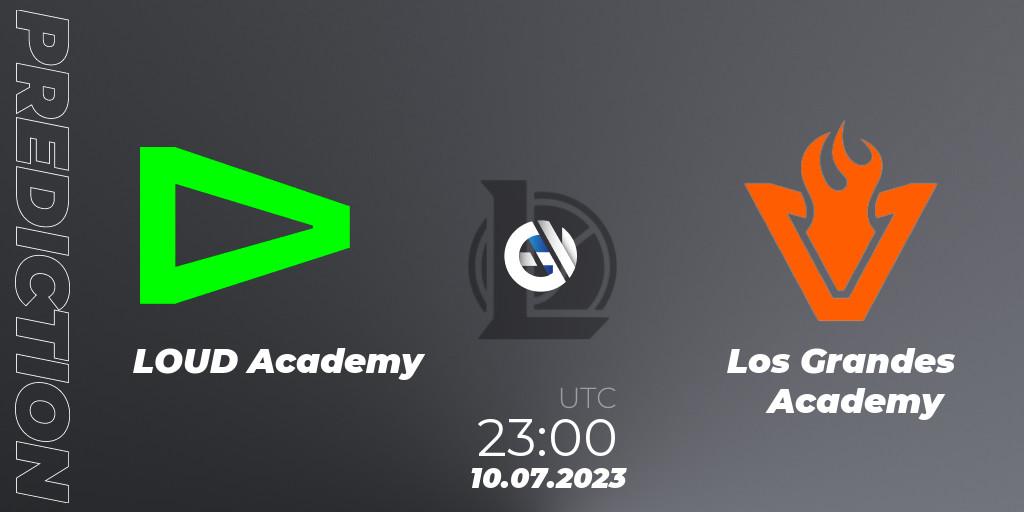Prognoza LOUD Academy - Los Grandes Academy. 10.07.2023 at 23:00, LoL, CBLOL Academy Split 2 2023 - Group Stage