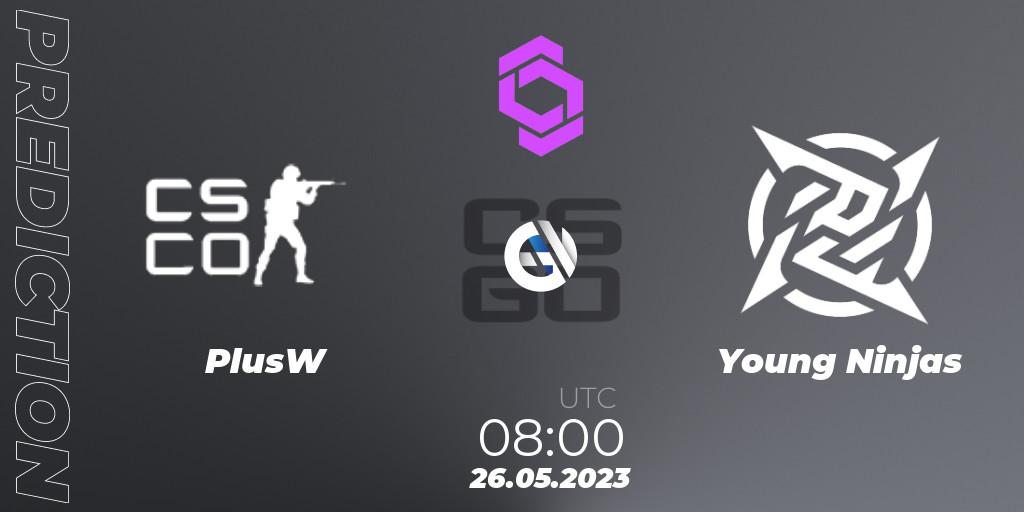 Prognoza PlusW - Young Ninjas. 26.05.2023 at 08:00, Counter-Strike (CS2), CCT West Europe Series 4 Closed Qualifier