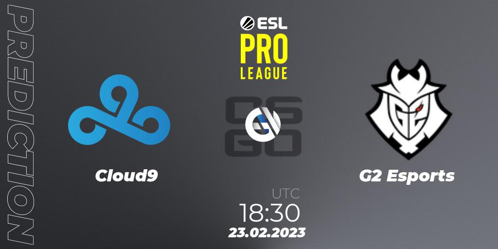 Prognoza Cloud9 - G2 Esports. 23.02.23, CS2 (CS:GO), ESL Pro League Season 17