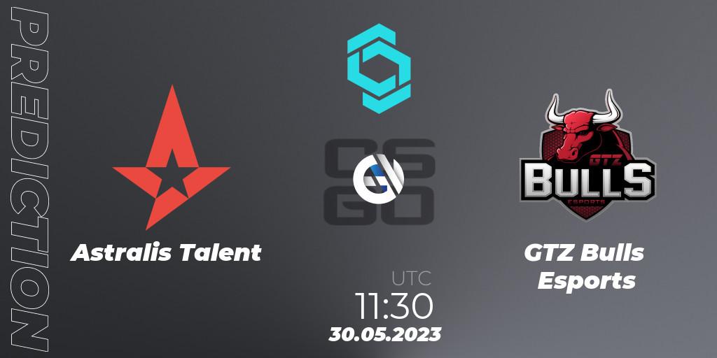 Prognoza Astralis Talent - GTZ Bulls Esports. 30.05.23, CS2 (CS:GO), CCT North Europe Series 5
