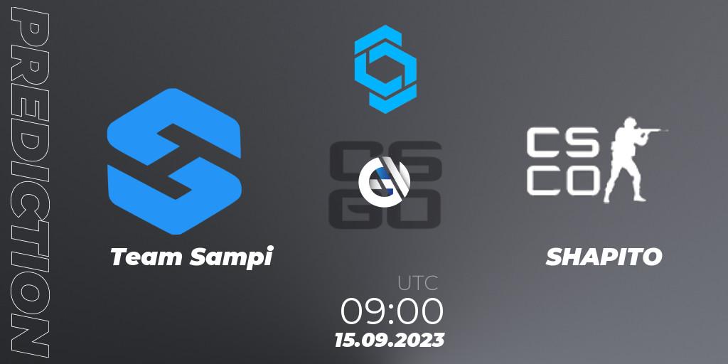 Prognoza Team Sampi - SHAPITO. 15.09.2023 at 09:00, Counter-Strike (CS2), CCT East Europe Series #2