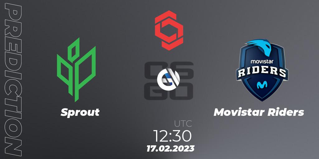 Prognoza Sprout - Movistar Riders. 17.02.2023 at 12:20, Counter-Strike (CS2), CCT Central Europe Series Finals #1