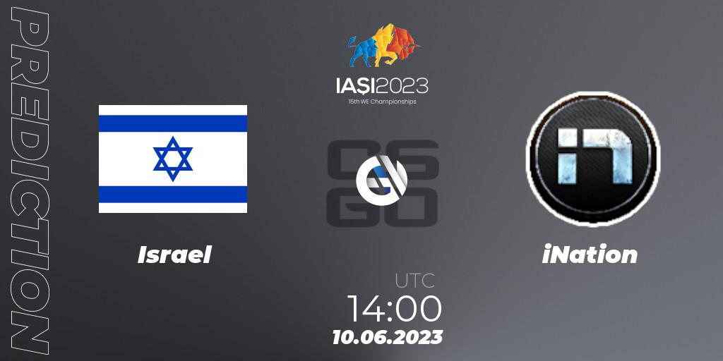 Prognoza Israel - iNation. 10.06.23, CS2 (CS:GO), IESF World Esports Championship 2023: Eastern Europe Qualifier