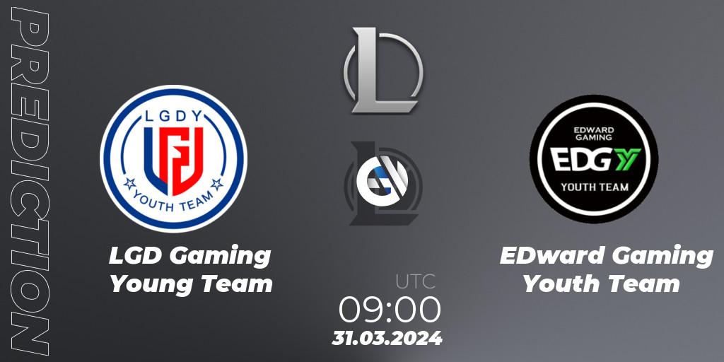 Prognoza LGD Gaming Young Team - EDward Gaming Youth Team. 31.03.24, LoL, LDL 2024 - Stage 1