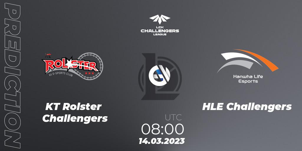 Prognoza KT Rolster Challengers - HLE Challengers. 14.03.2023 at 08:00, LoL, LCK Challengers League 2023 Spring