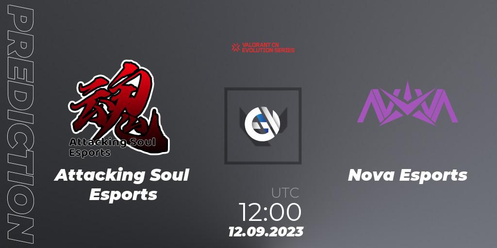 Prognoza Attacking Soul Esports - Nova Esports. 12.09.2023 at 12:00, VALORANT, VALORANT China Evolution Series Act 1: Variation - Play-In