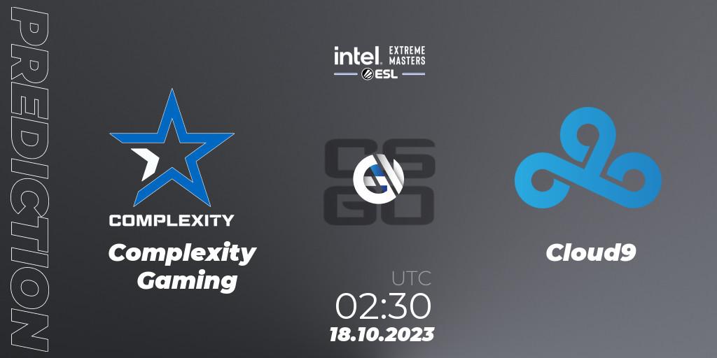 Prognoza Complexity Gaming - Cloud9. 18.10.2023 at 02:30, Counter-Strike (CS2), IEM Sydney 2023