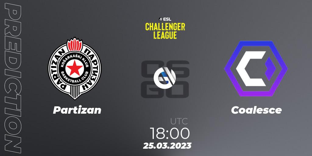 Prognoza Partizan - Coalesce. 25.03.23, CS2 (CS:GO), ESL Challenger League Season 44 Relegation: Europe