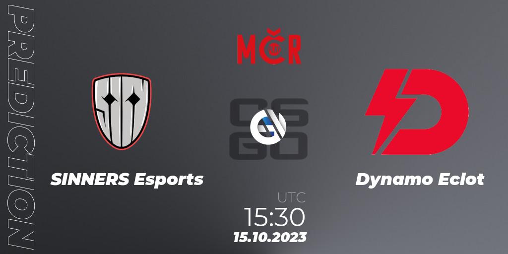 Prognoza SINNERS Esports - Dynamo Eclot. 15.10.2023 at 15:30, Counter-Strike (CS2), Tipsport Cup Prague Fall 2023