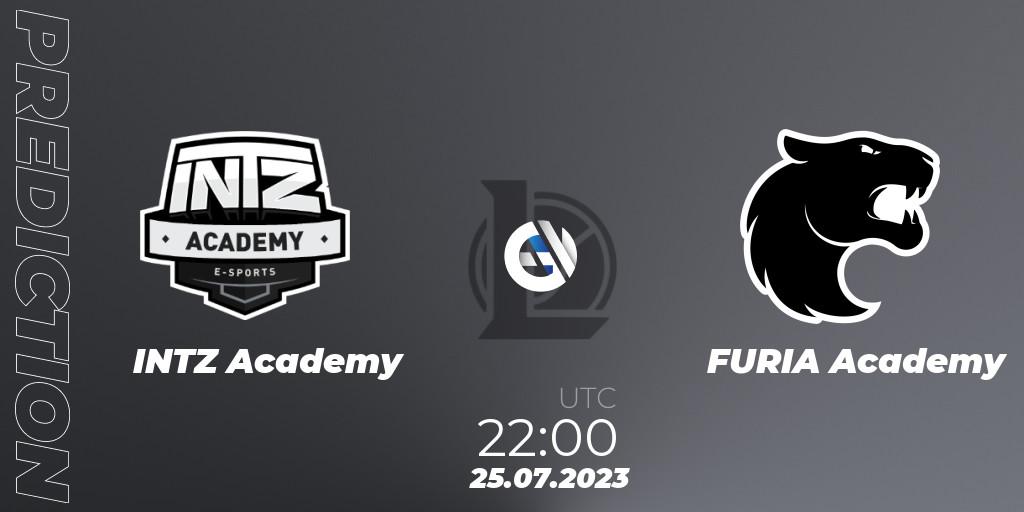 Prognoza INTZ Academy - FURIA Academy. 25.07.2023 at 22:00, LoL, CBLOL Academy Split 2 2023 - Group Stage