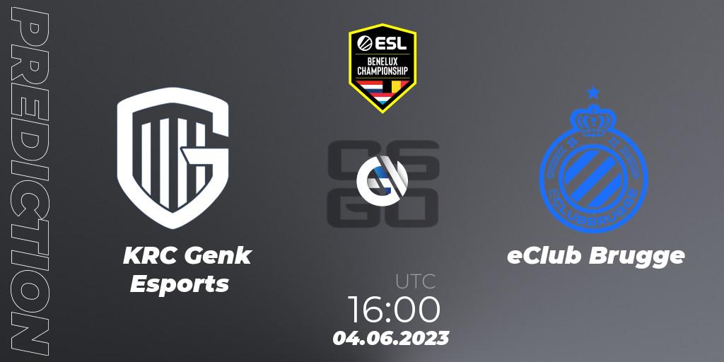 Prognoza KRC Genk Esports - eClub Brugge. 04.06.23, CS2 (CS:GO), ESL Benelux Championship Spring 2023