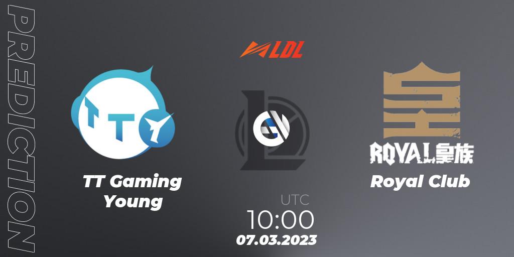 Prognoza TT Gaming Young - Royal Club. 07.03.2023 at 12:00, LoL, LDL 2023 - Regular Season