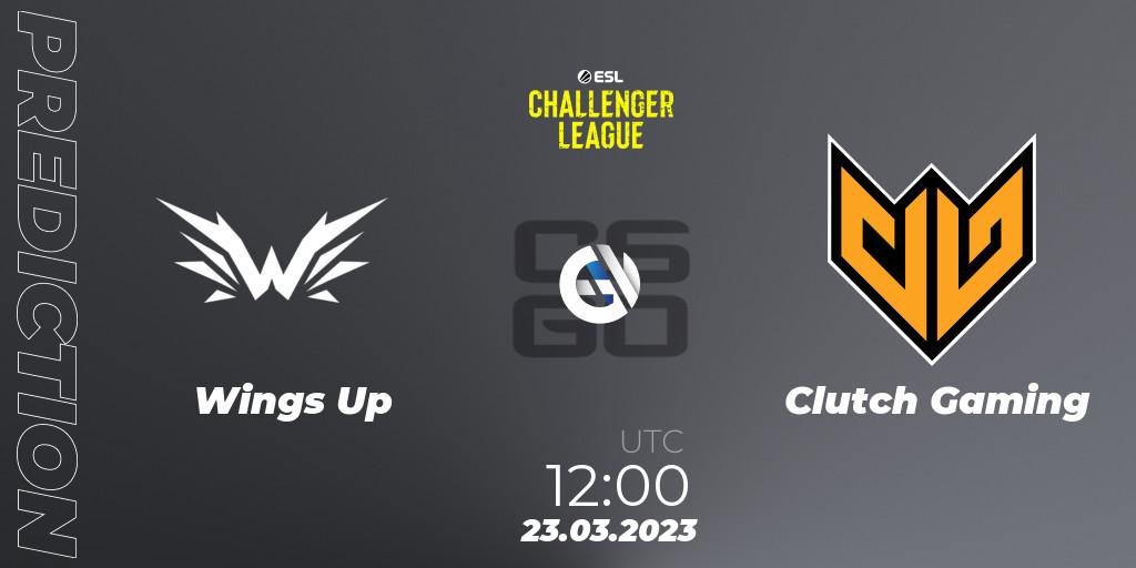 Prognoza Wings Up - Clutch Gaming. 23.03.23, CS2 (CS:GO), ESL Challenger League Season 44: Asia-Pacific