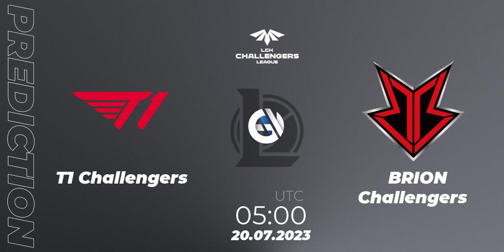 Prognoza T1 Challengers - BRION Challengers. 20.07.23, LoL, LCK Challengers League 2023 Summer - Group Stage