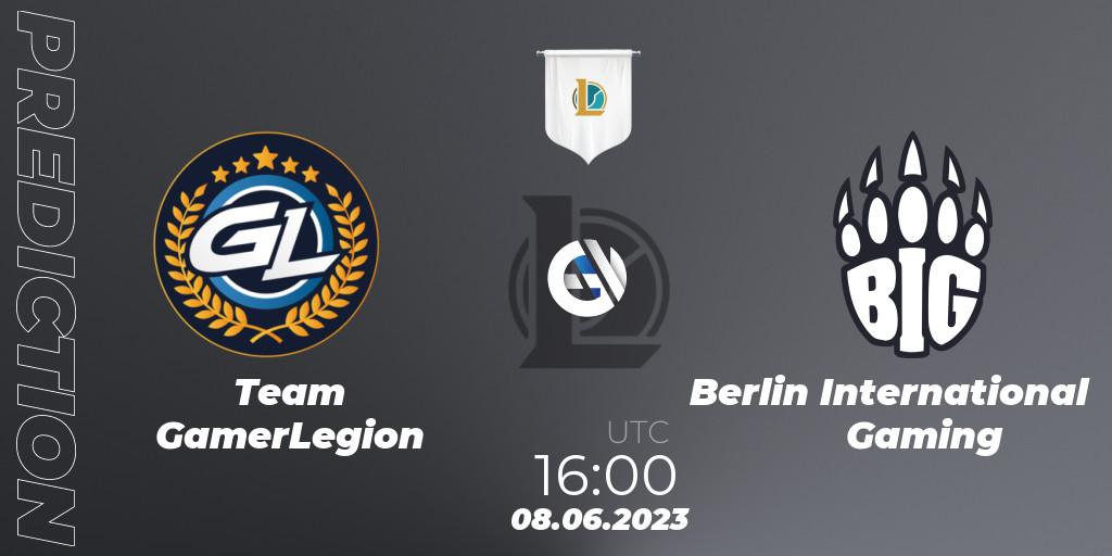 Prognoza Team GamerLegion - Berlin International Gaming. 08.06.23, LoL, Prime League Summer 2023 - Group Stage